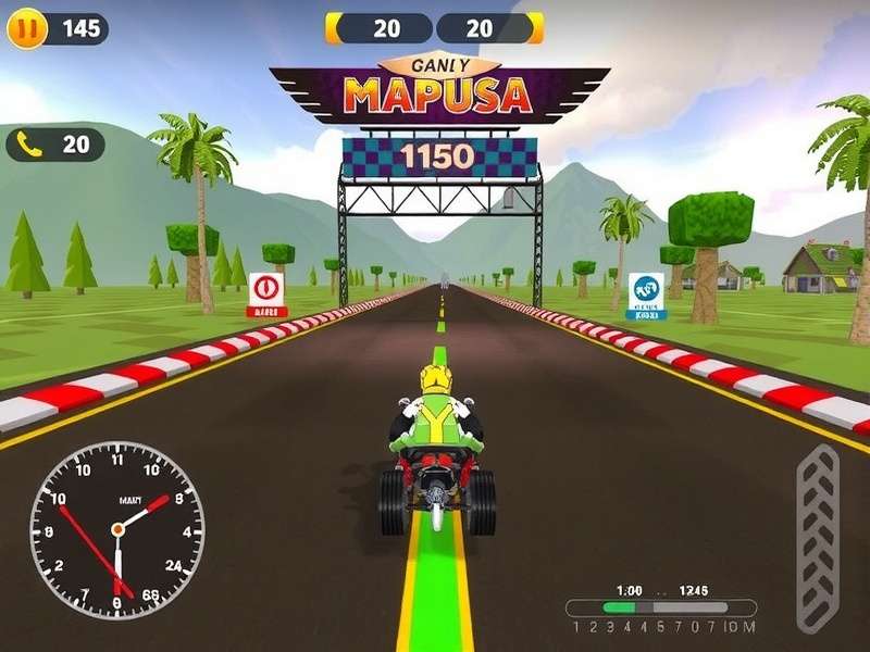 High-speed action in Mapusa Racing Legend Mapusa Racing Legend Gameplay Screenshot